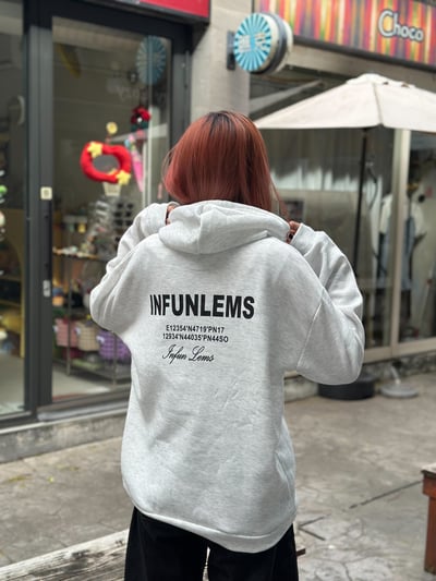 【現貨】簡約背後英文字刷毛帽T4