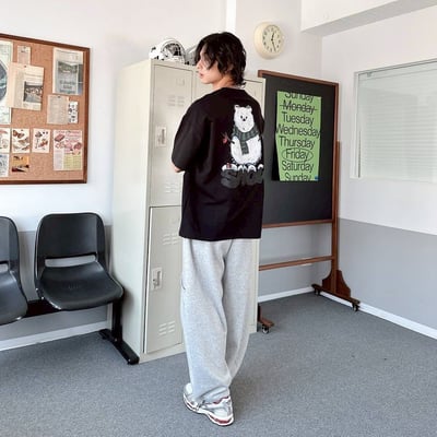 【現貨】SNOW 熊熊雪人塗鴉感印花短T8