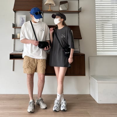 【現貨】手繪熊烤魚短T10