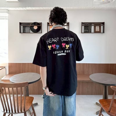 【現貨】HEART DREAMS三色愛心人印花短T6