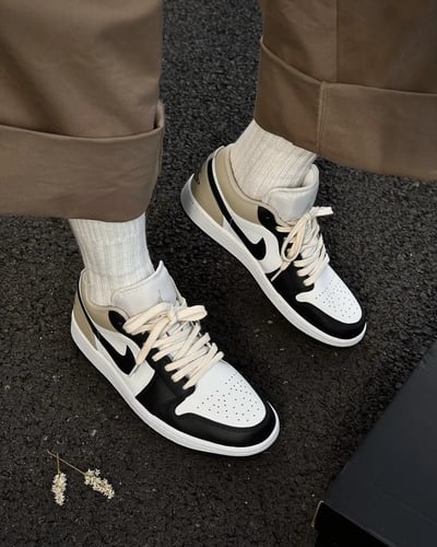 【現貨】Air Jordan 1 Low SE ”Black Toe Rattan“復古卡其｜553558-1532