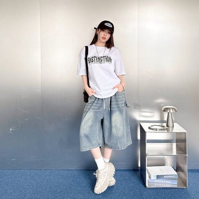 【現貨】Distinction剝落字體美式印花短T6