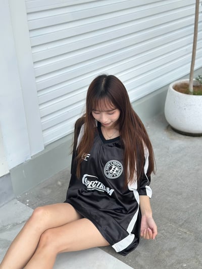 【超吸睛單品】滑面寬鬆Y2K個性球衣短T6