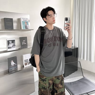 【現貨】BOSTON毛巾繡短T3