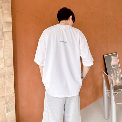 【現貨】aurocean斑駁字印花短T2