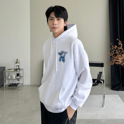 【現貨】賽車氣球狗狗刷毛帽T9