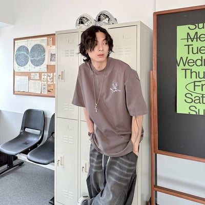 【現貨】join THE Carbs CLUB抽菸爆米花印花短T9