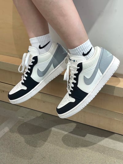 【新品發售】Nike Air Jordan 1 Low 白藍灰 綠松石｜IO2242-1011