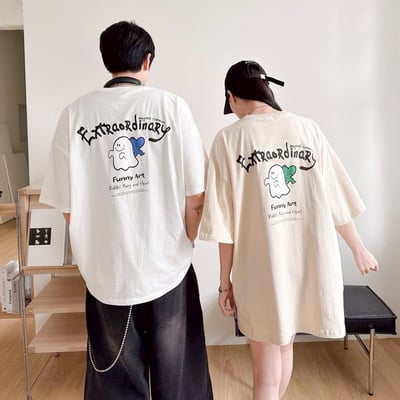 【現貨】Extraordinary幽靈愛心印花短T1