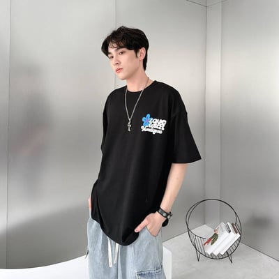 【現貨】ALWAYS LOVING YOURSELF發泡文字花朵短T4