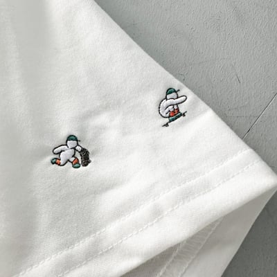 【細節控必入現貨】刺繡滑板小人短T7