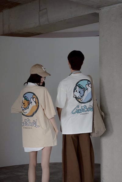 【現貨】CAT BOWL貓咪水缸印花短T1