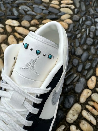 【新品發售】Nike Air Jordan 1 Low 白藍灰 綠松石｜IO2242-1016