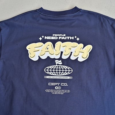 【SORONA® 涼感現貨】FAITH泡泡字地球印花短T13
