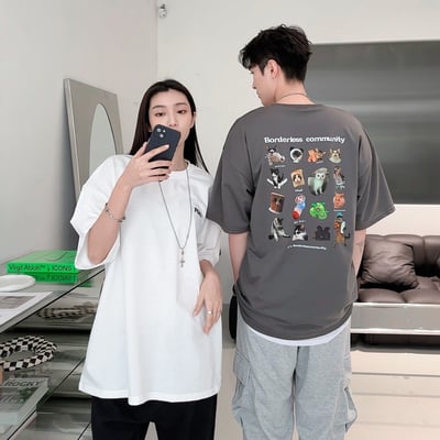 【現貨】貓咪滿版貼圖短T1