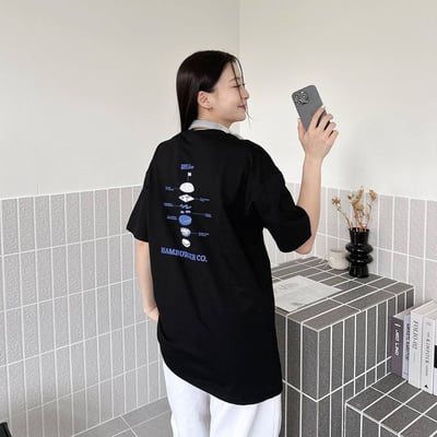 【現貨】漢堡分解印花短T11