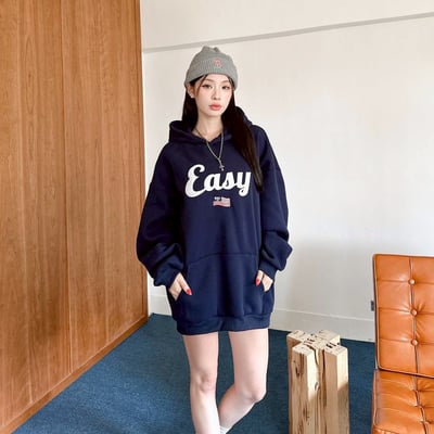 【現貨】Easy美國旗刺繡帽T10