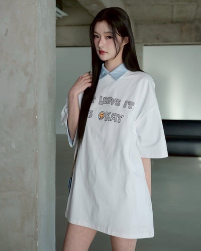 【SORONA® 涼感現貨】DON’T LEAVE IT.插畫手寫感印花短T8