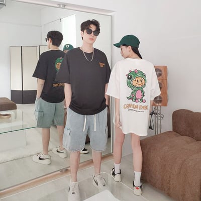 【現貨】CRAYON DINO微笑恐龍手繪感短T7