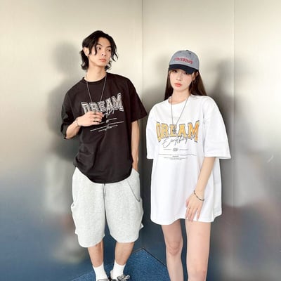 DREAM立體電繡休閒短T1