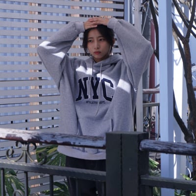 【現貨】NYC刺繡重磅帽T1