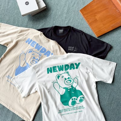【現貨】NEWDAY吊帶小熊印花短T9