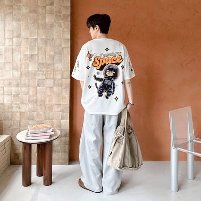 【現貨】Space 太空貓印花短T12