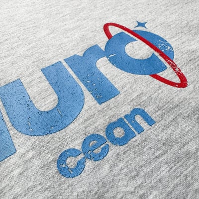 【現貨】aurocean斑駁字印花短T12