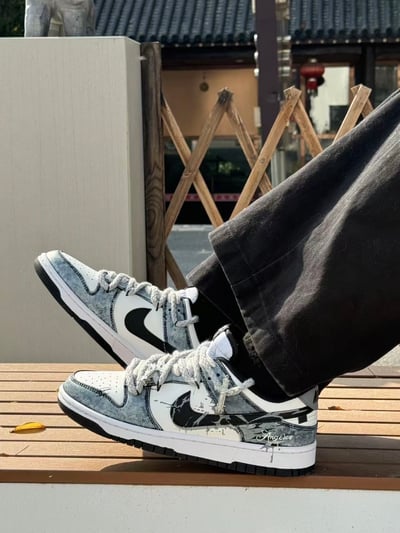 【訂製款】Nike Dunk Low 裂影灰燼8