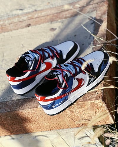 【訂製款】Nike Dunk Low 紅藍閃電3
