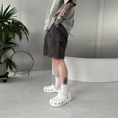 【小編極推夏日必帶款】雙口袋機能尼龍工裝短褲2