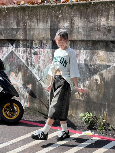 【現貨】直刷紋七分褲2