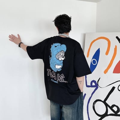 【現貨】TOM&JERRY手繪感印花短T3