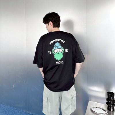 【五色同步】FORESTRY 1997鬍子叔叔印花短T5