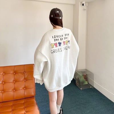 【現貨】CROSS DREAMS 愛心排列印花大學T11