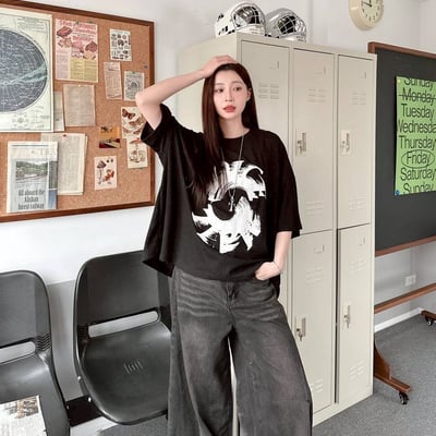 【現貨】VOICE旋轉殘影華夫格印花短T2