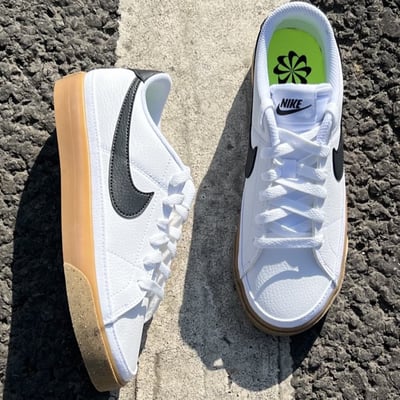 【CP值頂爆】NIKE W COURT LEGACY NN 白黑焦糖 皮革拼接 環保材質 休閒鞋｜DH3161-109/調貨4