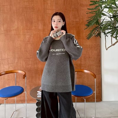 【現貨】FAVOURITENS 98撞色織帶毛衣4