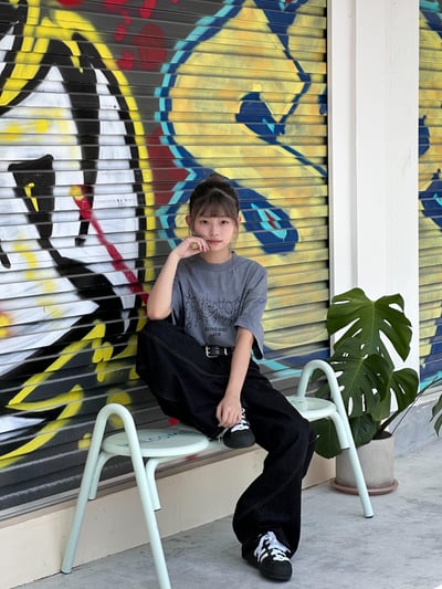 【爆款警告!!!】黑曜丹寧大口袋彎刀褲5