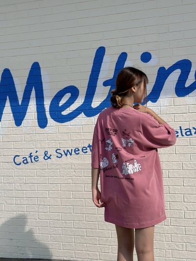 【爆款現貨再度重現】幽靈塗鴉做舊復古水洗T11