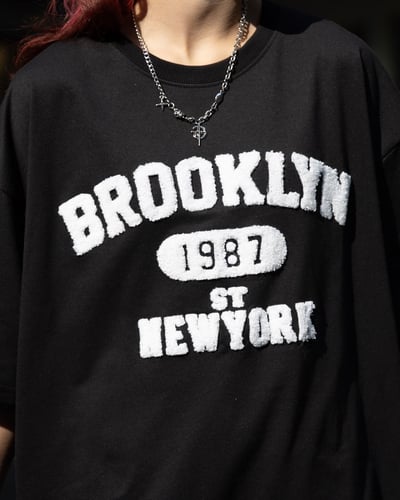 【現貨】BROOKLYN 1987美式毛巾繡短T7