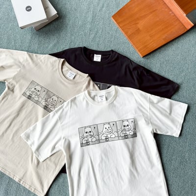 【現貨】三格河馬表情表情印花短T7