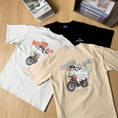 biker gang幽騎手印花短T12
