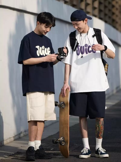 【現貨】JUICE笑臉印花短T3