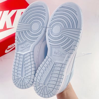 【國外限定!現貨】NIKE W DUNK LOW 寶寶藍 絲綢緞帶 冰川藍｜IB7311-1006