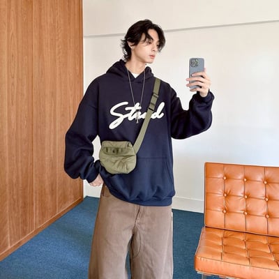 【現貨】stand立體貼布帽T9