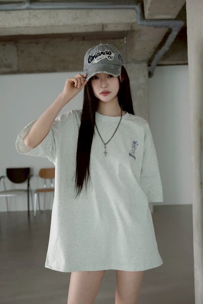 【SORONA® 涼感現貨】CEPT愛心BUNNY兔印花短T10