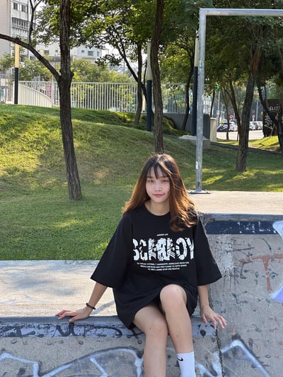 【現貨】城市爆裂英文字短T6