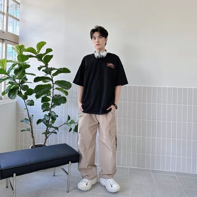 【現貨】BEAR VACATION鏤空字體小熊短T4