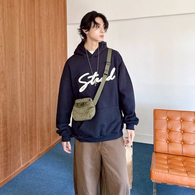 【現貨】stand立體貼布帽T10